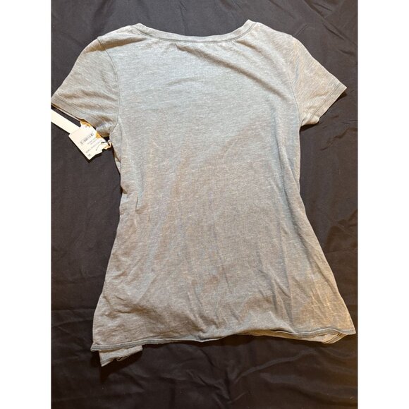 Short-Sleeve Gray Knot-Front Caslon Tee‎ - Picture 5 of 6
